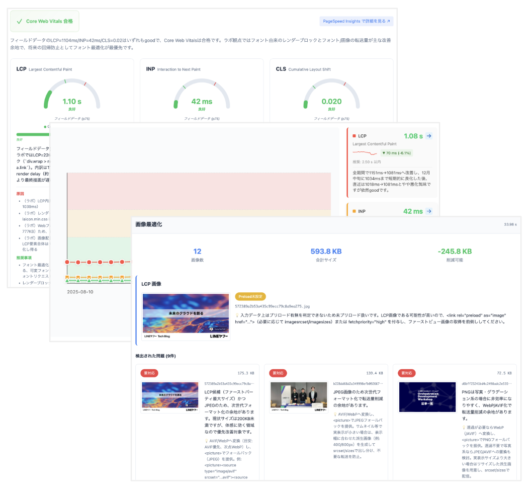 LY Corporation의 Chrome DevTools for agents 기반 성능 감사 사례